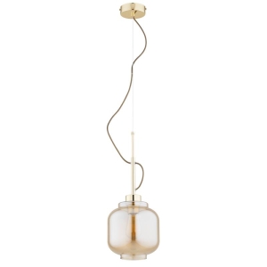 LAMPA WISZĄCA ALFA LEXA ZŁOTA 1xE27 /  61579