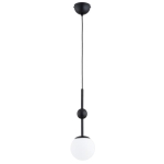LAMPA WISZĄCA ALFA FIORO CZARNA & BIAŁA 1xE14 / 61653