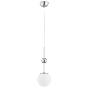 LAMPA WISZĄCA ALFA FIORO SREBRNA & BIAŁA 1xE14 / 61654
