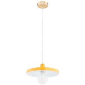 LAMPA WISZĄCA ALFA LITO ŻÓŁTA & ZŁOTA 1xE27 / 61609