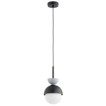 LAMPA WISZĄCA ALFA SATORI CZARNA & SZARA 1xE14 / 61649