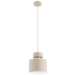 LAMPA WISZĄCA ALFA ASLI BEŻOWA & ZŁOTA 1xE27 / 61636