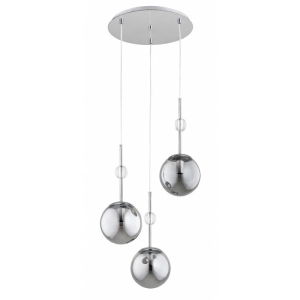 LAMPA WISZĄCA ALFA ARVENA SREBRNA 3xE14 / 62641