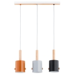 LAMPA WISZĄCA ALFA ASLI WIELOKOLOROWA 3xE27 / 62642