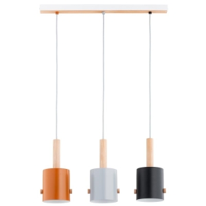 LAMPA WISZĄCA ALFA ASLI WIELOKOLOROWA 3xE27 / 62642