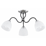 LAMPA SUFITOWA ARIEL CZARNA & SREBRNA & BIAŁA 3xE27 | 62637