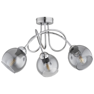 LAMPA SUFITOWA ALFA ARMA SREBRNA 3xE27