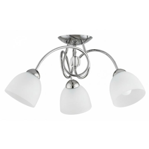 LAMPA SUFITOWA ALFA SELENE SREBRNA & BIAŁA 3xE27 / 62636