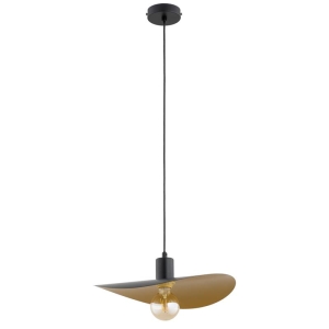 LAMPA WISZĄCA ALFA SAVANA BIG CZARNA & ZŁOTA 1xE27 / 61627