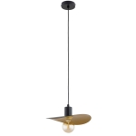 LAMPA WISZĄCA ALFA SAVANA BIG CZARNA & ZŁOTA 1xE27 / 61624