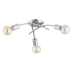 LAMPA SUFITOWA ALFA TORIZO SREBRNA 3xE27 / 62634