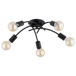 LAMPA SUFITOWA ALFA TORIZO CZARNA 5xE27 / 63426