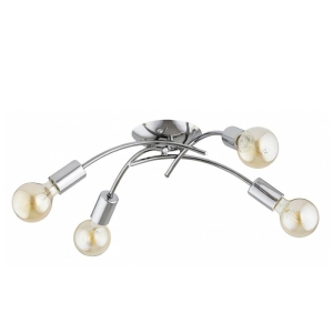 LAMPA SUFITOWA ALFA TORIZO SREBRNA 4xE27 / 63425