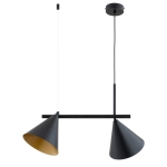 LAMPA WISZĄCA ALFA ZELTA MAXI CZARNA 2xE27 / 62630