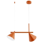 LAMPA WISZĄCA ALFA ZELTA MAXI POMARAŃCZOWA 2xE27 / 62631