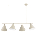 LAMPA WISZĄCA ALFA ZELTA MAXI BEŻOWA 4xE27 /  63421