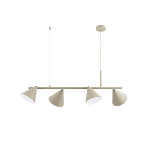 LAMPA WISZĄCA ALFA ZELTA MIDI BEŻOWA 4xE27 /  63420