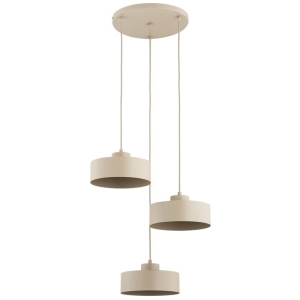 LAMPA WISZĄCA ALFA SELIA BEŻOWA 3xE27 / 62627