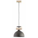 LAMPA WISZĄTA ALFA VERTA METALIK & DREWNIANA 1xE27 /  61621