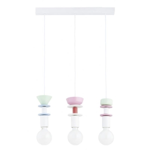 LAMPA WISZĄCA ALFA LUMIO PRO WIELOKOLOROWA 3xE27 /  62611