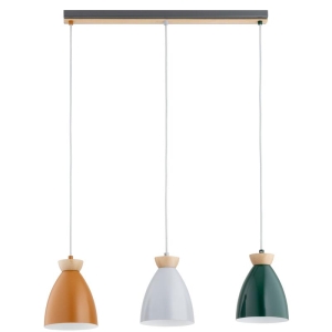 LAMPA WISZĄCA ALFA GALIA WIELOKOLOROWA 3xE27 /  62613