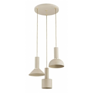 LAMPA WISZĄCA ALFA VANTI BEŻOWA 3xE27 /  62615