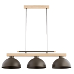 LAMPA WISZĄCA ALFA VERTA DREWNIANA 3xE27  / 62619