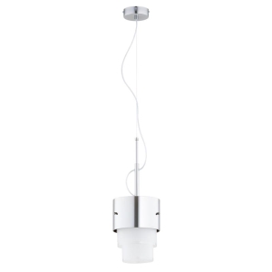 LAMPA WISZĄCA ALFA TRI-STAR SREBRNA BIAŁA 1xE27  / 61580