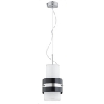 LAMPA WISZĄCA ALFA TRI-STAR BIAŁA CZARNA SREBRNA 1xE27  / 61572