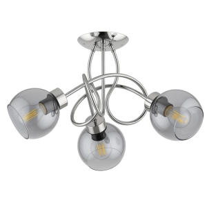 LAMPA SUFITOWA ALFA HOSSA SREBRNA 3xE27 /  62609