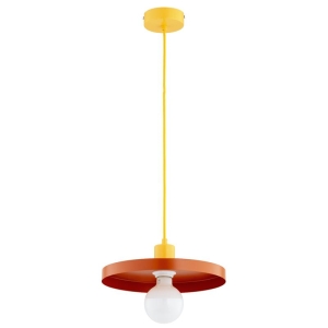 LAMPA WISZĄCA ALFA LITO POMARAŃCZOWY & ŻÓŁTY 1xE27 / 61609