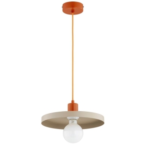 LAMPA WISZĄCA ALFA LITO BEŻOWA & POMARAŃCZOWA 1xE27 / 61537