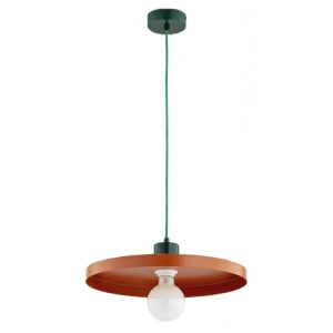 LAMPA WISZĄCA ALFA ETERI POMARAŃCZOWA & ZIELONA 1xE27  / 61530