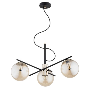 ŻYRANDOL ALFA TAURUS CZARNY & ZŁOTY 3xE14  / 62608