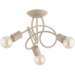 LAMPA SUFITOWA ALFA HOSSA BEŻOWA 3xE27 /  62605