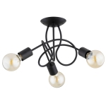 LAMPA SUFITOWA ALFA HOSSA CZARNA 3xE27 /  62603