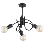 LAMPA SUFITOWA ALFA MIKA CZARNA 3xE27 /  62600