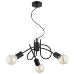 LAMPA SUFITOWA ALFA MIKA LINKA CZARNA 3xE27 /  62599