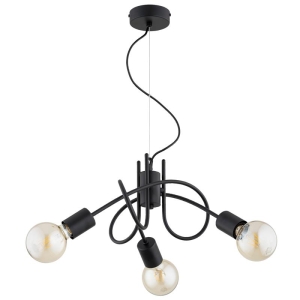 LAMPA SUFITOWA ALFA MIKA LINKA CZARNA 3xE27 /  62599