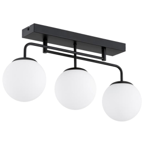 LAMPA SUFITOWA ALFA SNEG CZARNA & BIAŁA 3xE14 /  62598