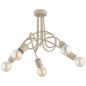 LAMPA SUFITOWA ALFA TANGO BEŻOWA 5xE27 / 63399