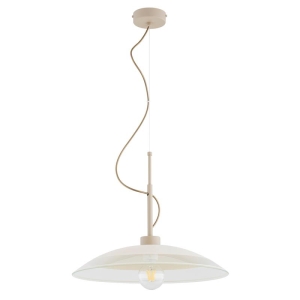 LAMPA WISZĄCA ALFA NERI BEŻOWA 1xE27 / 61527