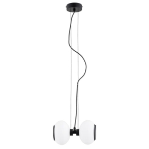 LAMPA WISZĄCA ALFA DWADA CZARNA & BIAŁA 2XE14 / 62596