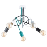LAMPA SUFITOWA ALFA TANGO WIELOKOLOROWA DUO 5xE27 / 63393