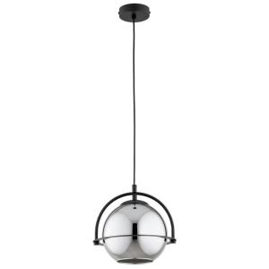LAMPA WISZĄCA ALFA SERANI CZARNA & SREBRNA 1XE27 / 61524