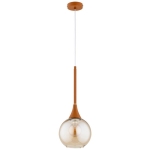 LAMPA WISZĄCA ALFA LARIKO BURSZTYNOWA 1xE27 / 61507