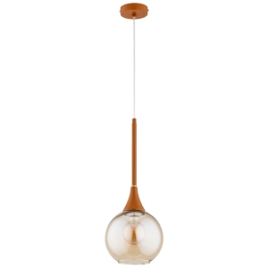 LAMPA WISZĄCA ALFA LARIKO BURSZTYNOWA 1xE27 / 61507
