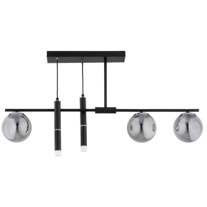 LAMPA SUFITOWA ALFA FILIS CZARNA & CHROM 2xE14 & 2xG9 / 63375