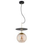 LAMPA WISZĄCA ALFA QEENCY MIX 200 CZARNA & ZŁOTA 1xE27 / 61501