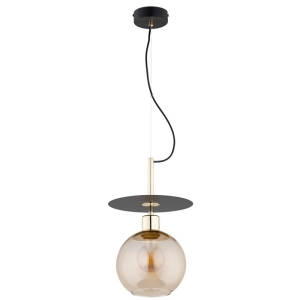 LAMPA WISZĄCA ALFA QEENCY MIX 200 CZARNA & ZŁOTA 1xE27 / 61501